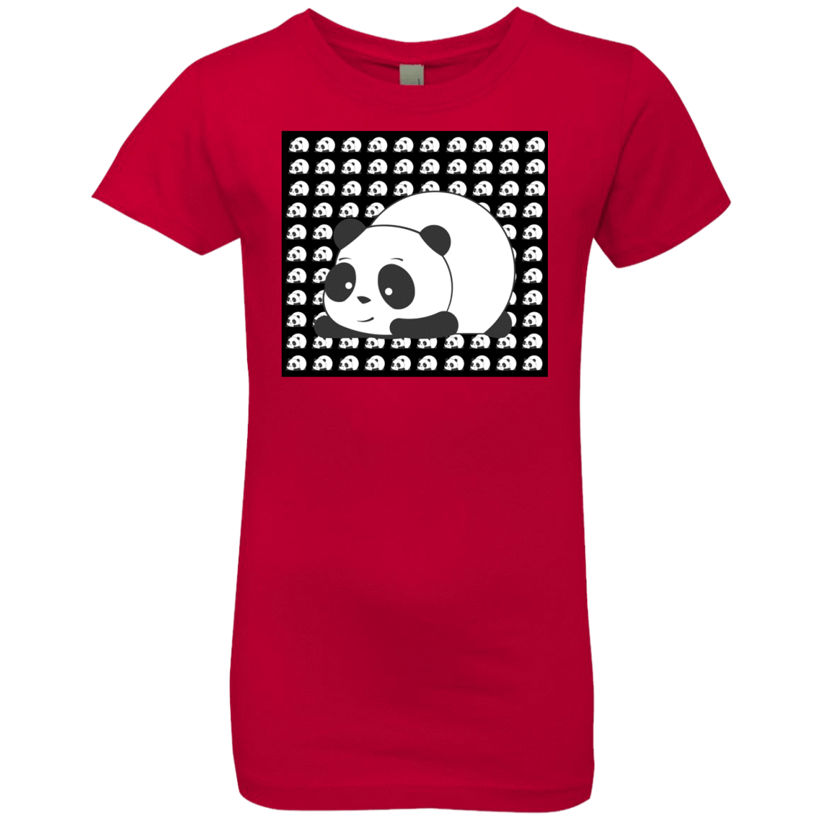 T-Shirts Red / YXS Panda Girls Premium T-Shirt