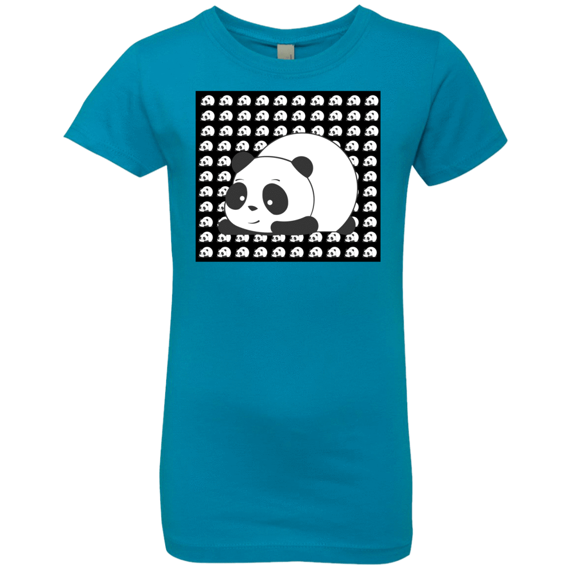 T-Shirts Turquoise / YXS Panda Girls Premium T-Shirt
