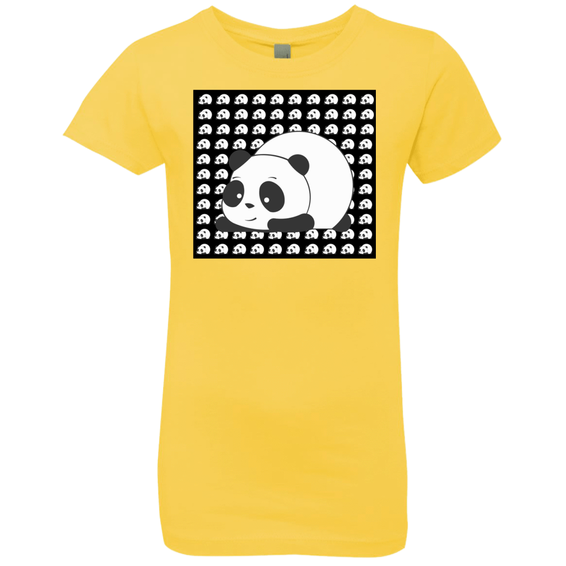 T-Shirts Vibrant Yellow / YXS Panda Girls Premium T-Shirt