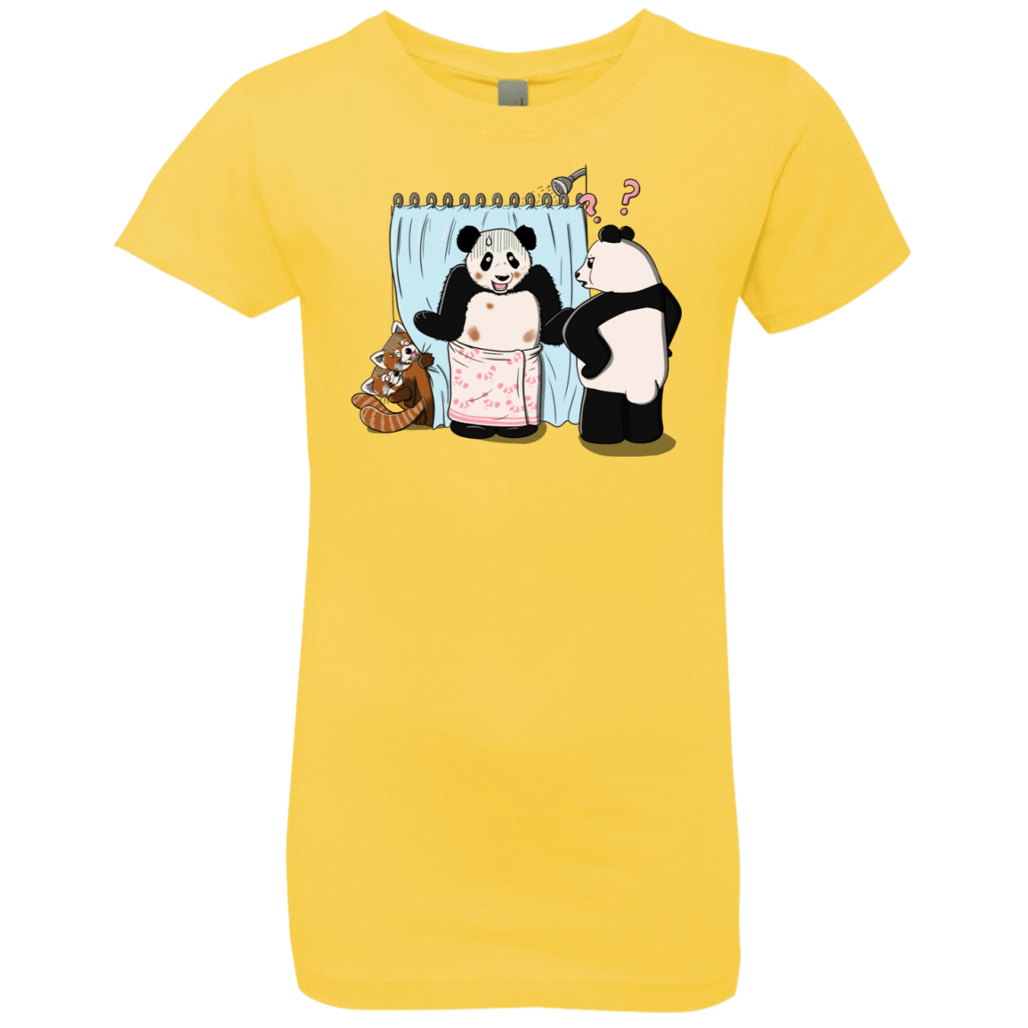 T-Shirts Vibrant Yellow / YXS Panda Infidelity Girls Premium T-Shirt