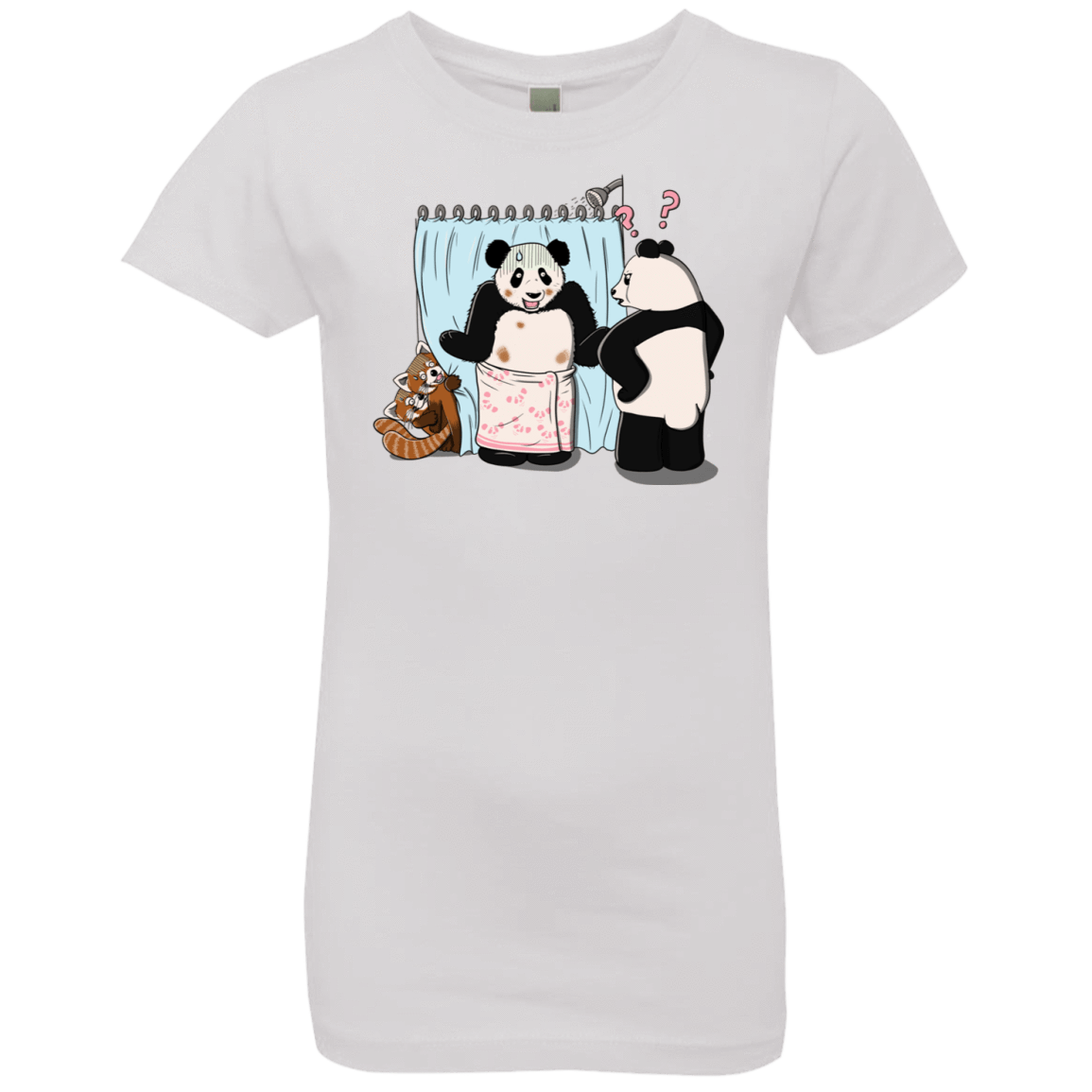 T-Shirts White / YXS Panda Infidelity Girls Premium T-Shirt