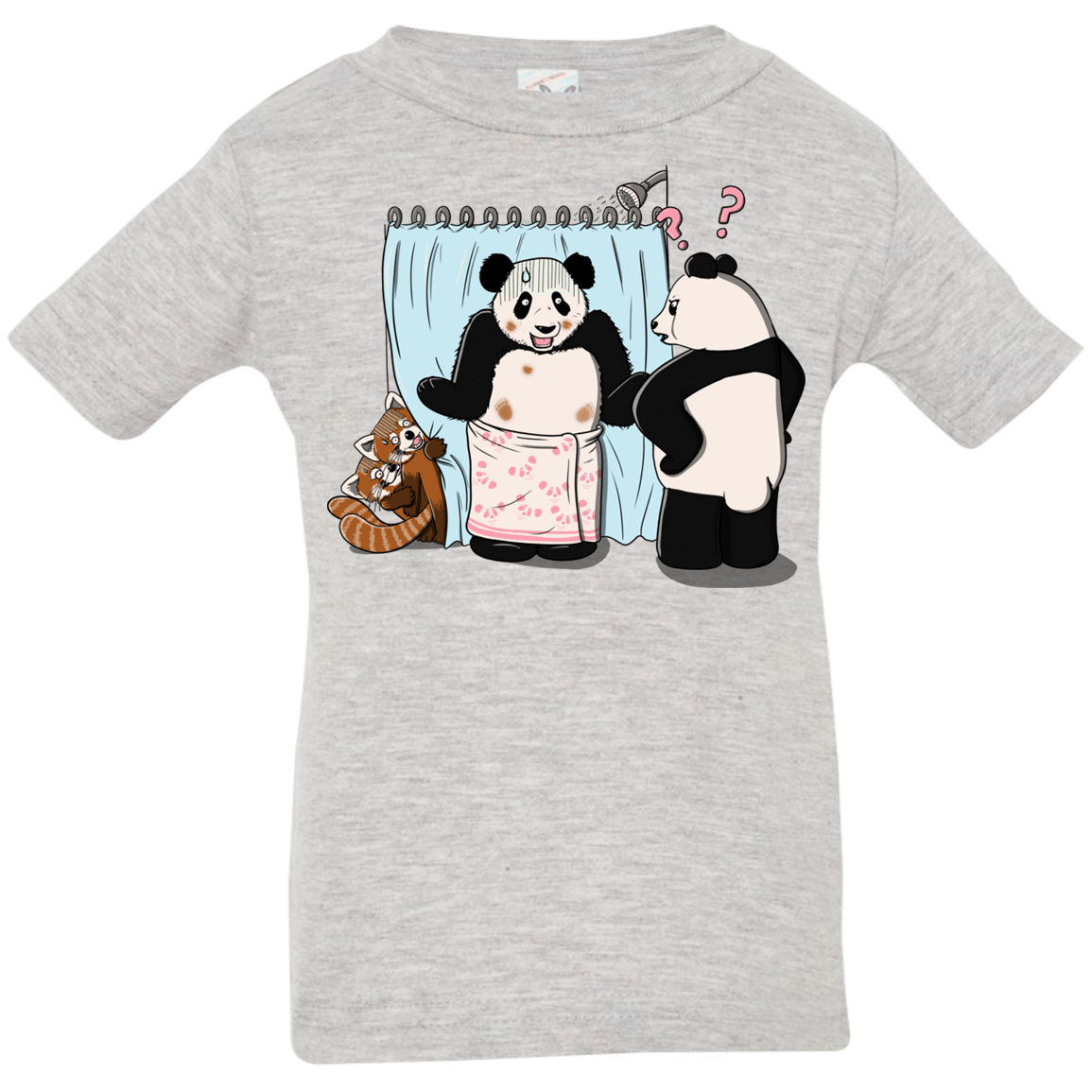 T-Shirts Heather Grey / 6 Months Panda Infidelity Infant Premium T-Shirt