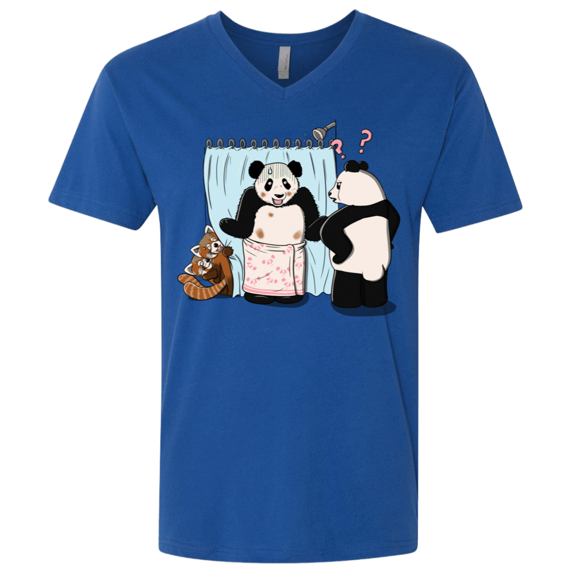 T-Shirts Royal / X-Small Panda Infidelity Men's Premium V-Neck