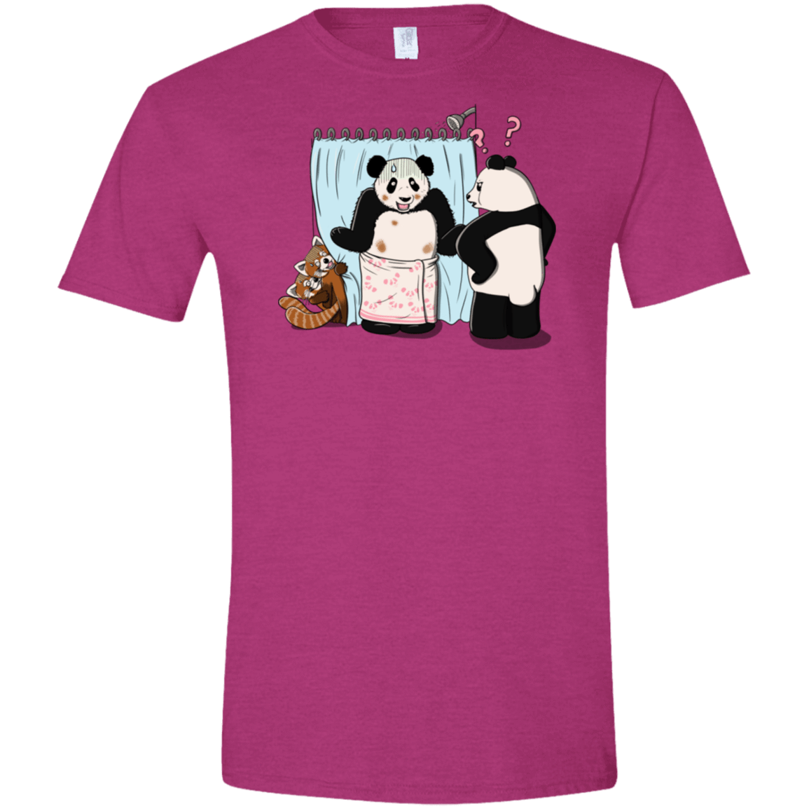 T-Shirts Antique Heliconia / S Panda Infidelity Men's Semi-Fitted Softstyle