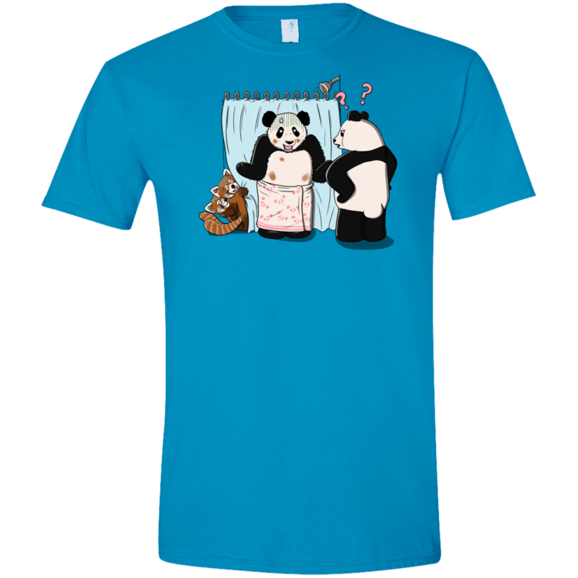 T-Shirts Sapphire / S Panda Infidelity Men's Semi-Fitted Softstyle