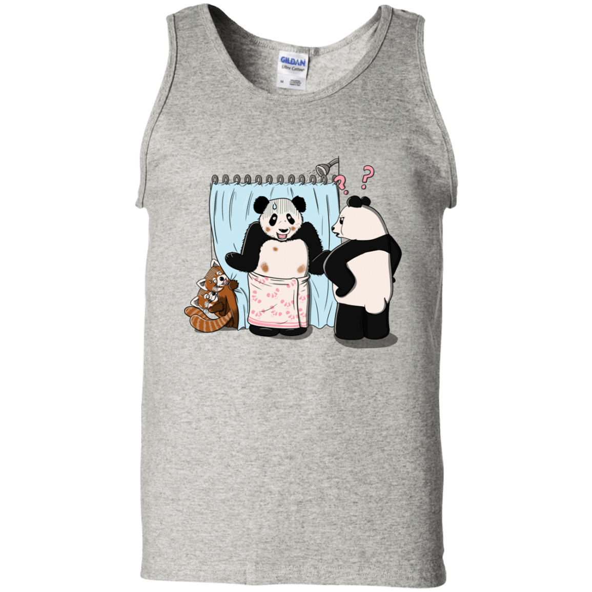 T-Shirts Ash / S Panda Infidelity Men's Tank Top