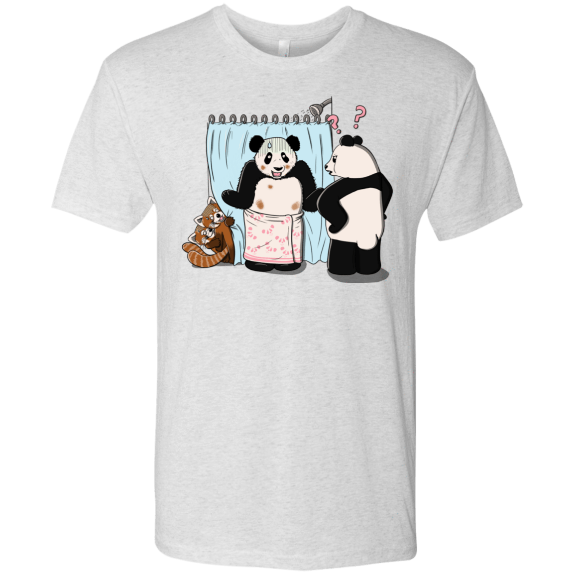 T-Shirts Heather White / S Panda Infidelity Men's Triblend T-Shirt