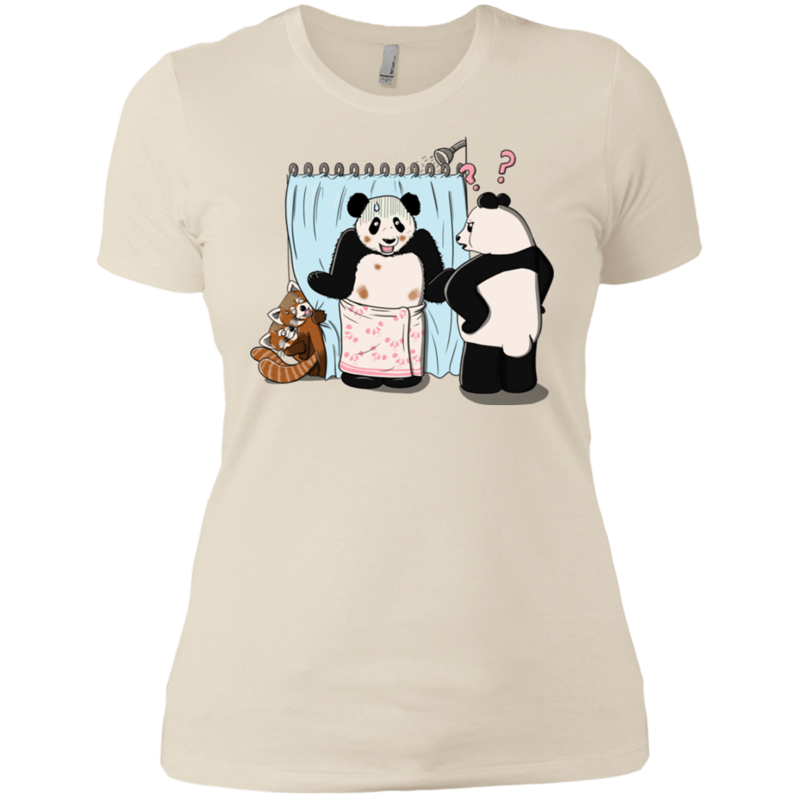 T-Shirts Ivory/ / X-Small Panda Infidelity Women's Premium T-Shirt