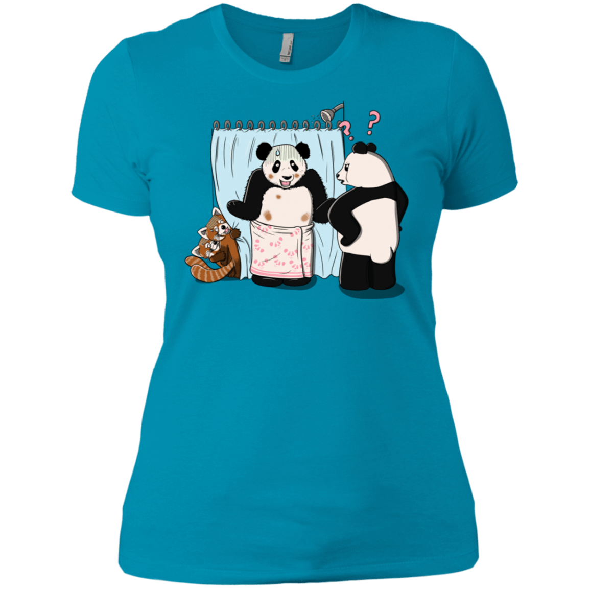 T-Shirts Turquoise / X-Small Panda Infidelity Women's Premium T-Shirt