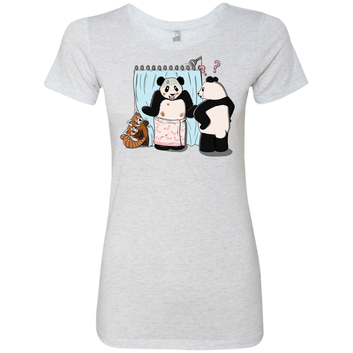 T-Shirts Heather White / S Panda Infidelity Women's Triblend T-Shirt
