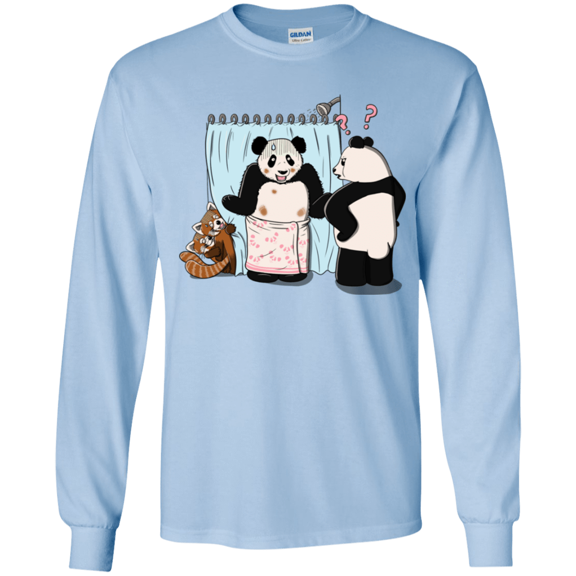 T-Shirts Light Blue / YS Panda Infidelity Youth Long Sleeve T-Shirt