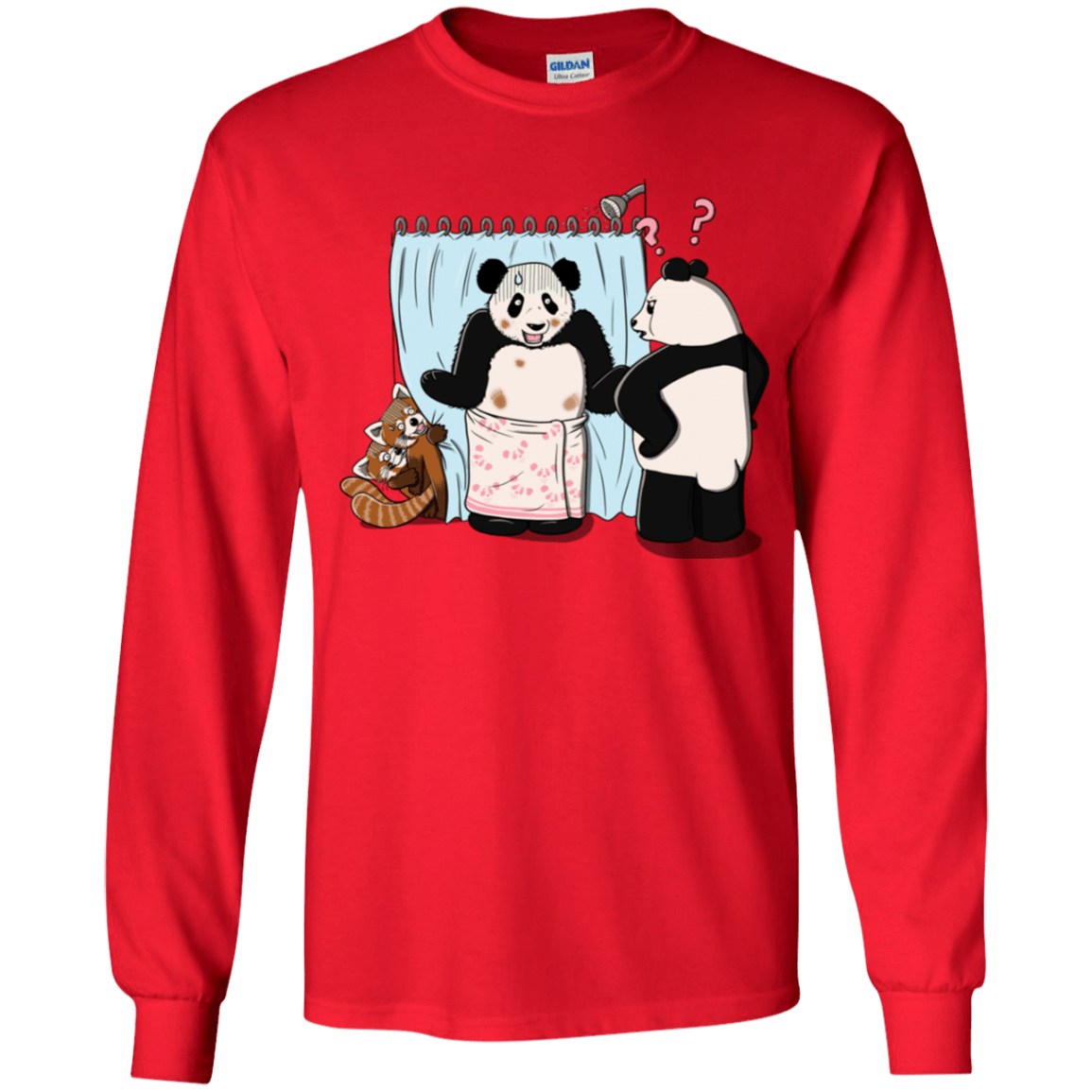 T-Shirts Red / YS Panda Infidelity Youth Long Sleeve T-Shirt