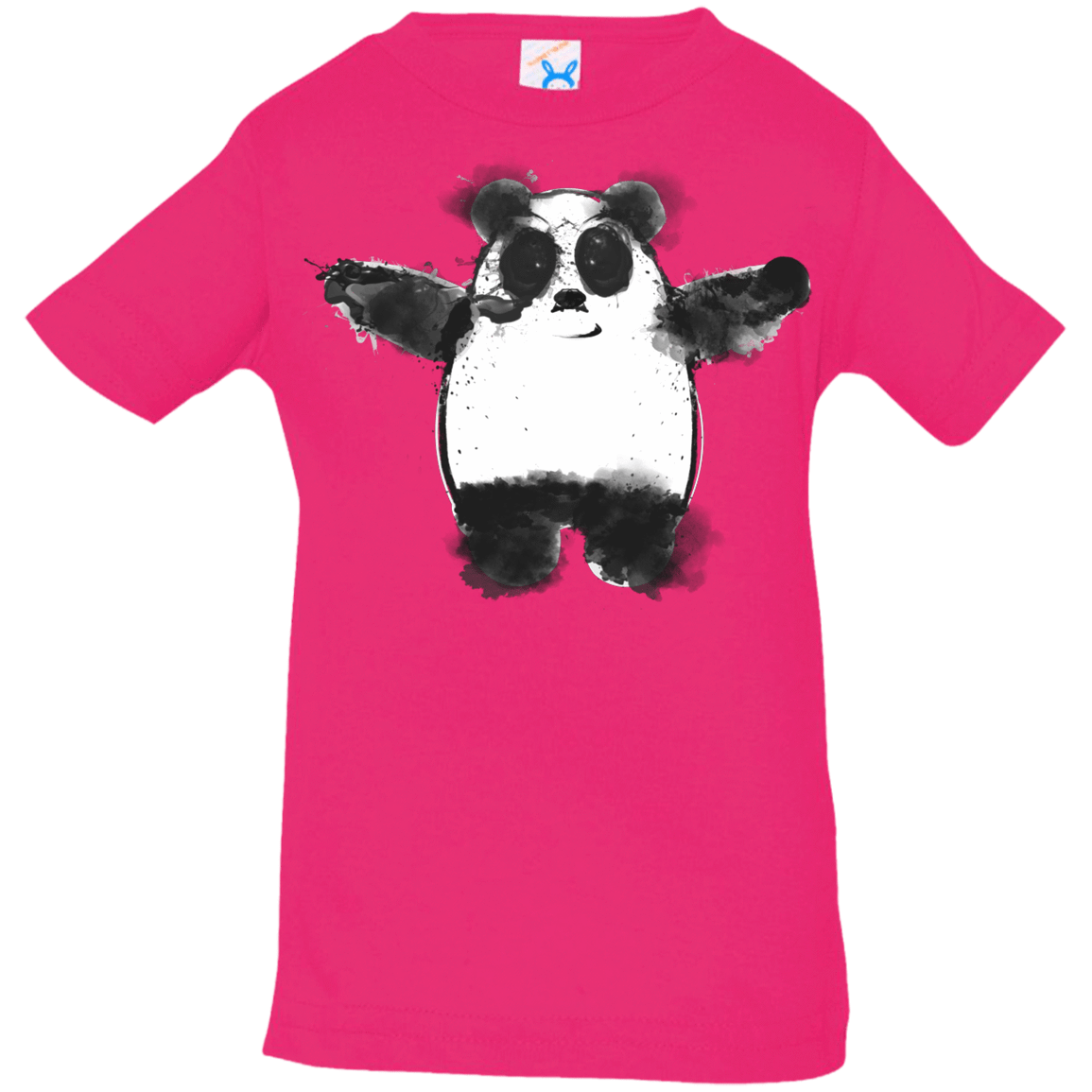 T-Shirts Hot Pink / 6 Months Panda Ink Infant Premium T-Shirt