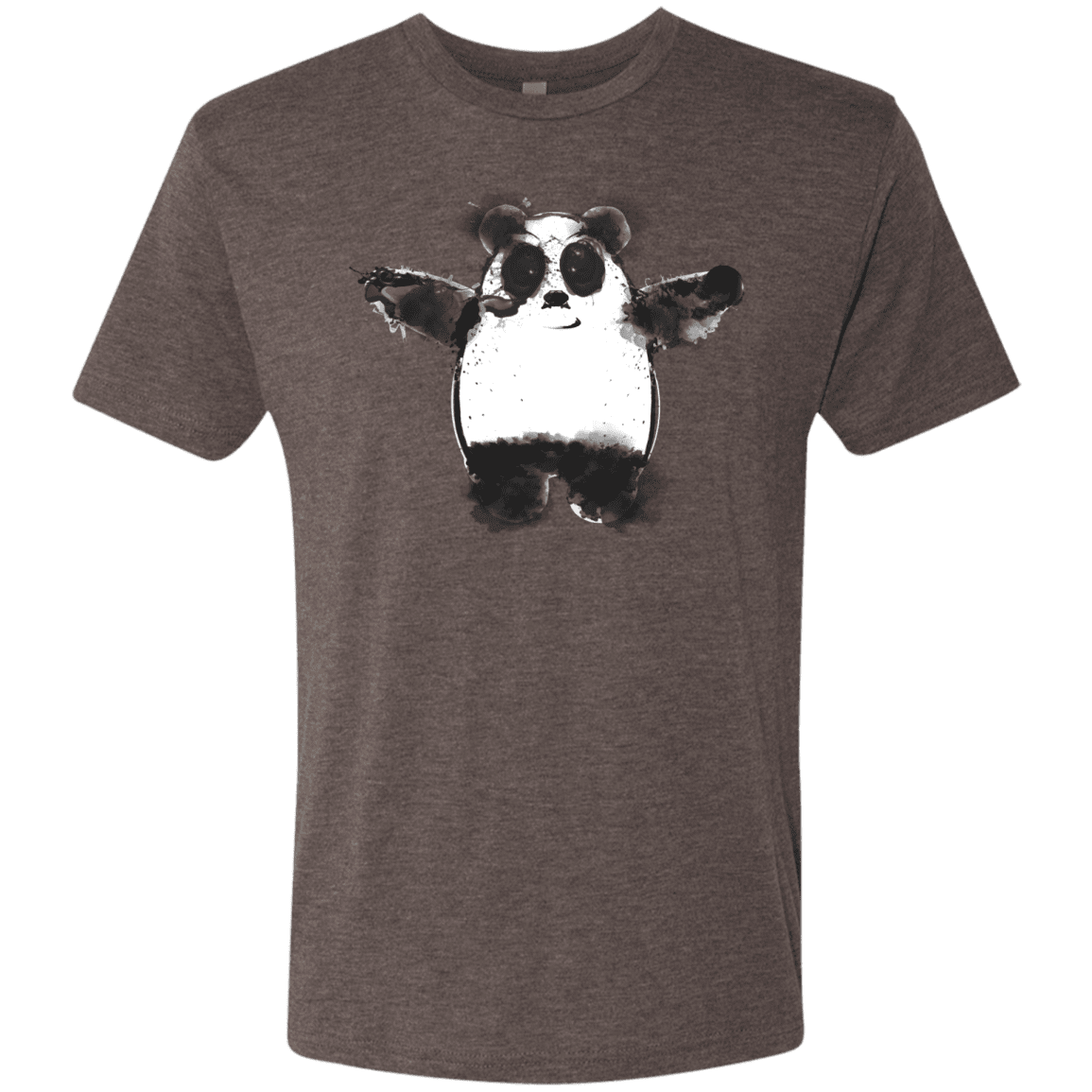 T-Shirts Macchiato / S Panda Ink Men's Triblend T-Shirt