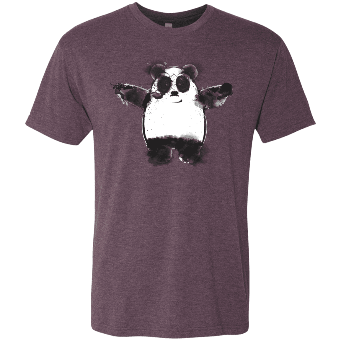 T-Shirts Vintage Purple / S Panda Ink Men's Triblend T-Shirt