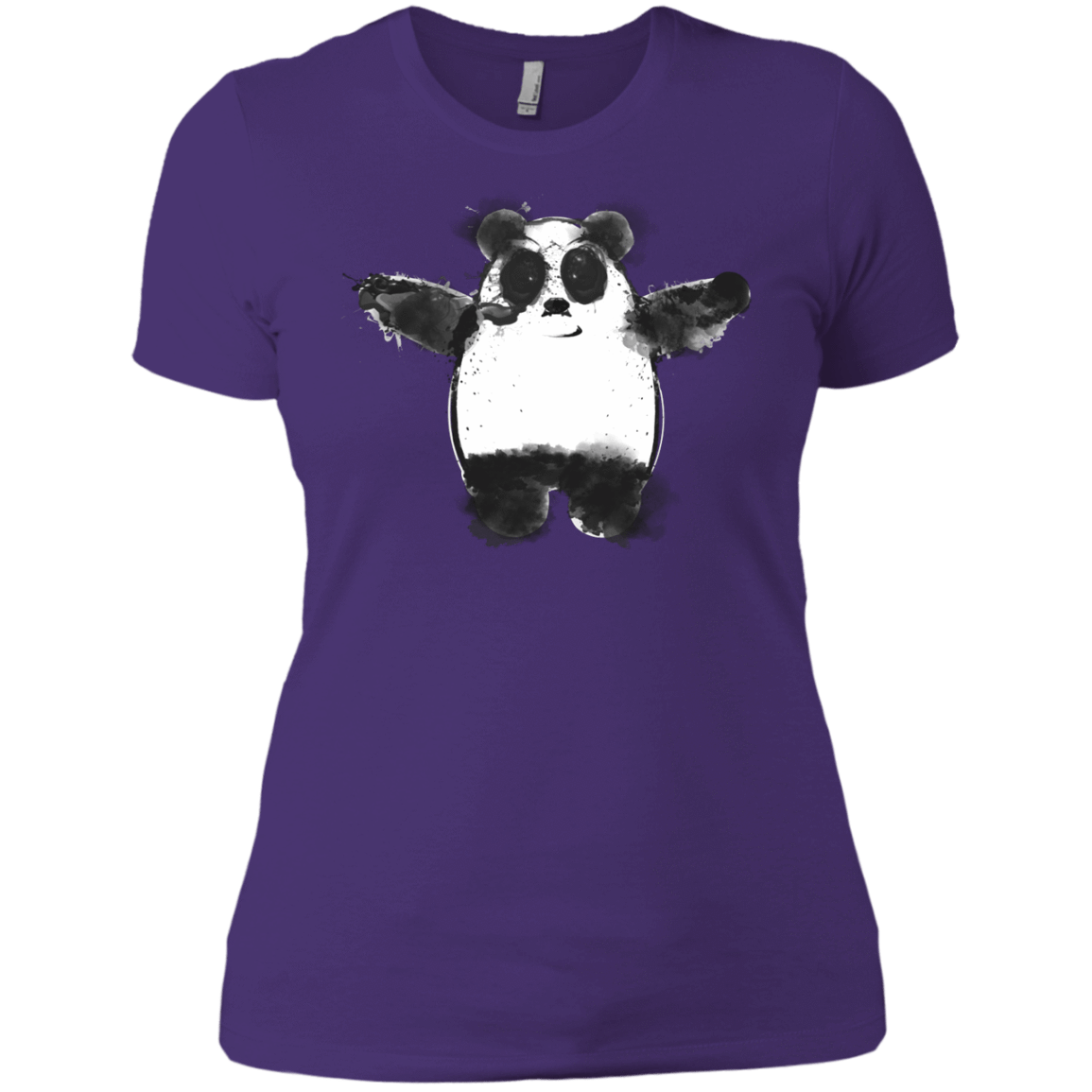 T-Shirts Purple Rush/ / X-Small Panda Ink Women's Premium T-Shirt