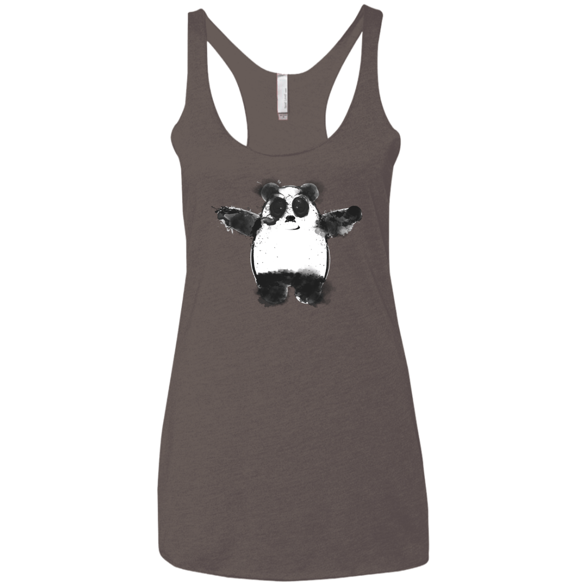 Panda Ink Women's Triblend Racerback Tank
