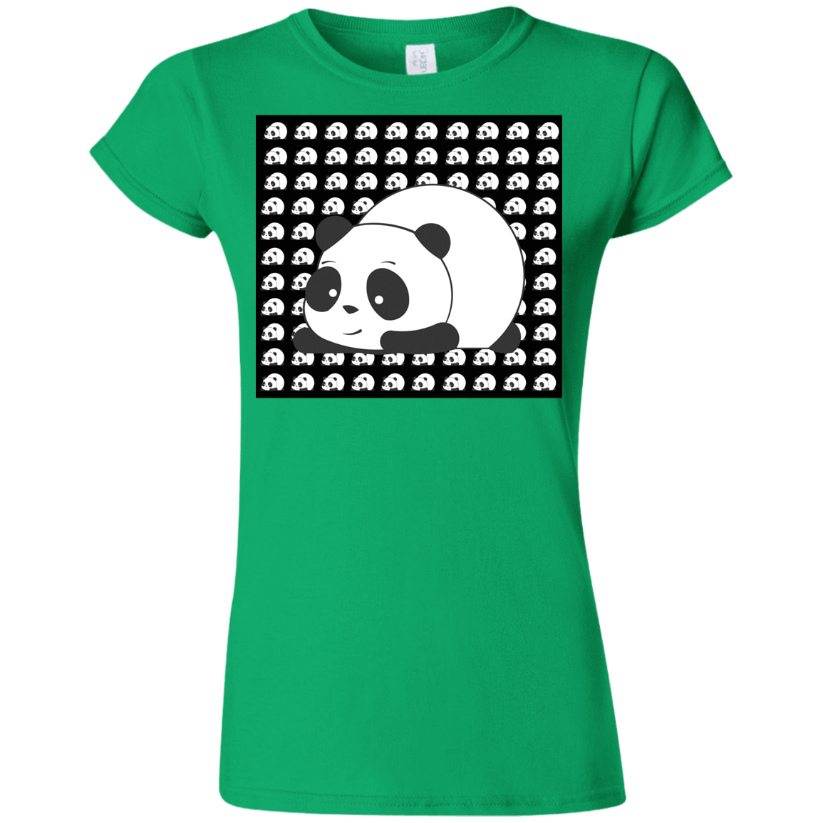 T-Shirts Irish Green / S Panda Junior Slimmer-Fit T-Shirt