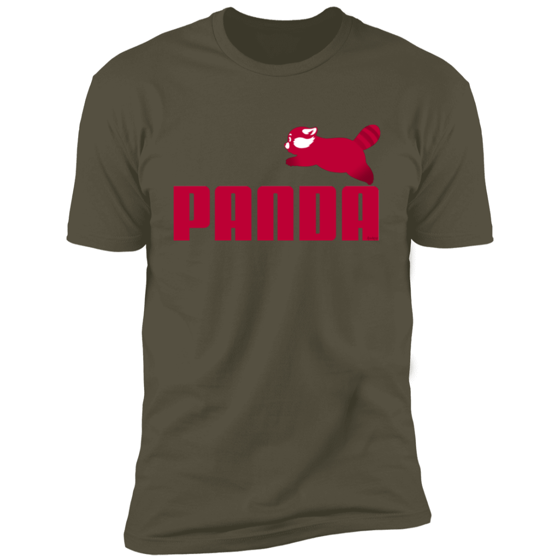 T-Shirts Military Green / S Panda Men's Premium T-Shirt