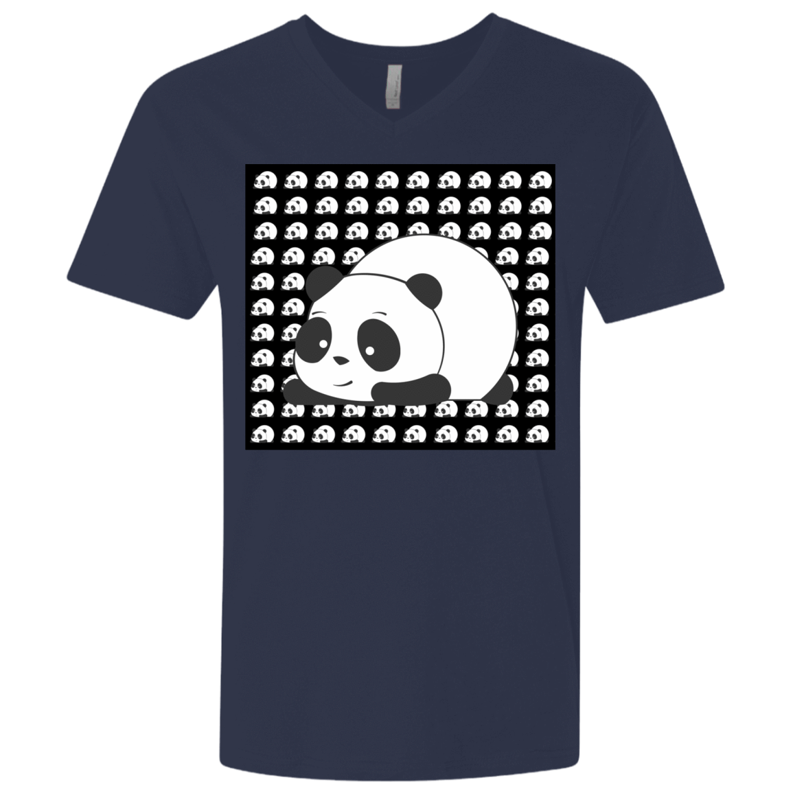 T-Shirts Midnight Navy / X-Small Panda Men's Premium V-Neck