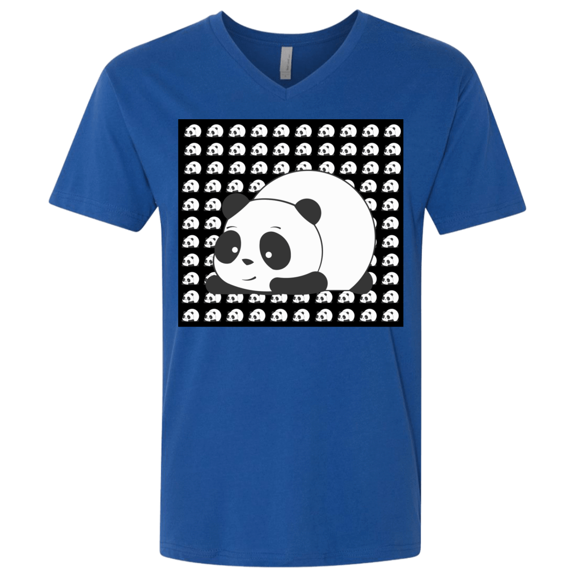 T-Shirts Royal / X-Small Panda Men's Premium V-Neck