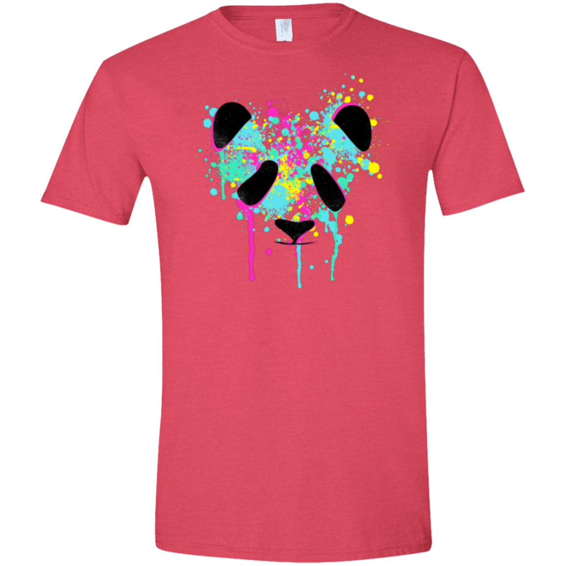 T-Shirts Heather Red / S Panda Soul Men's Semi-Fitted Softstyle