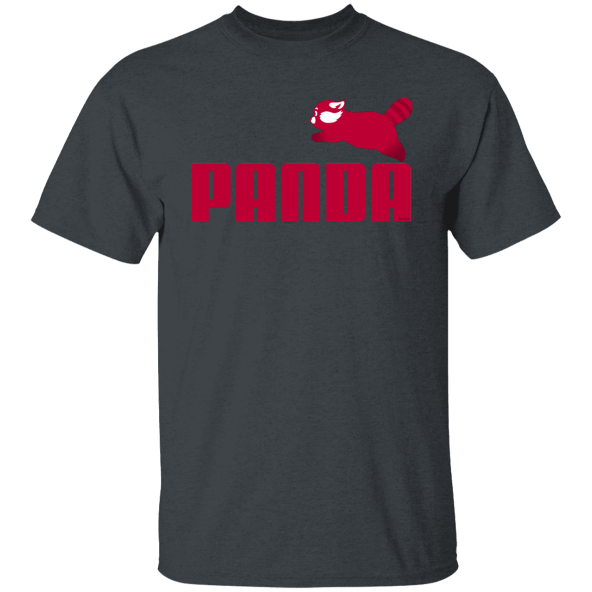 T-Shirts Dark Heather / S Panda T-Shirt