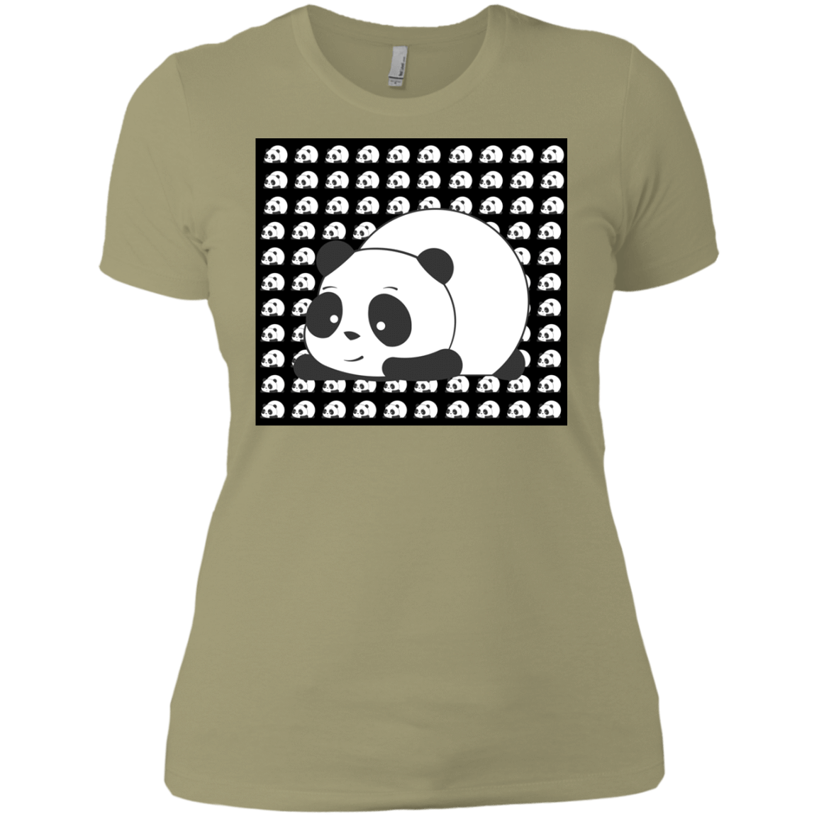T-Shirts Light Olive / X-Small Panda Women's Premium T-Shirt