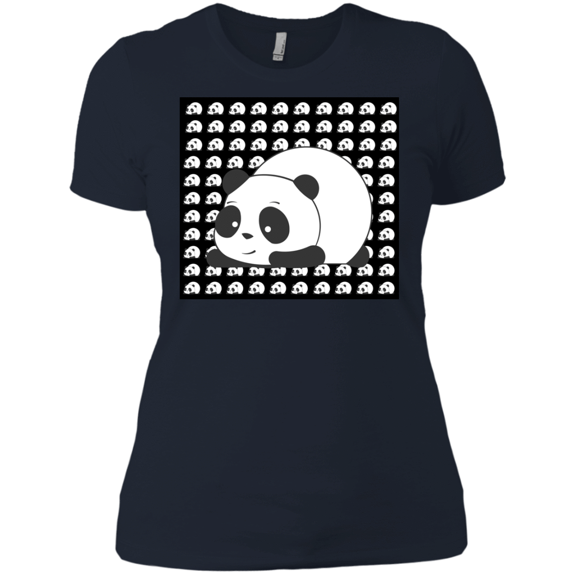 T-Shirts Midnight Navy / X-Small Panda Women's Premium T-Shirt