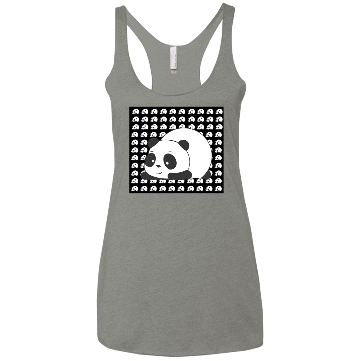 Panda Women's Triblend Racerback Tank