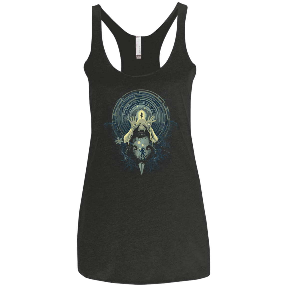 T-Shirts Vintage Black / X-Small Pans Nightmare Women's Triblend Racerback Tank