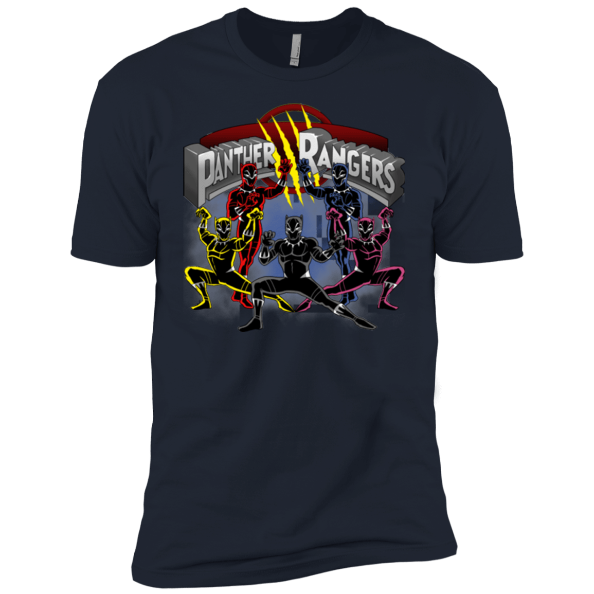 T-Shirts Midnight Navy / YXS Panther Rangers Boys Premium T-Shirt