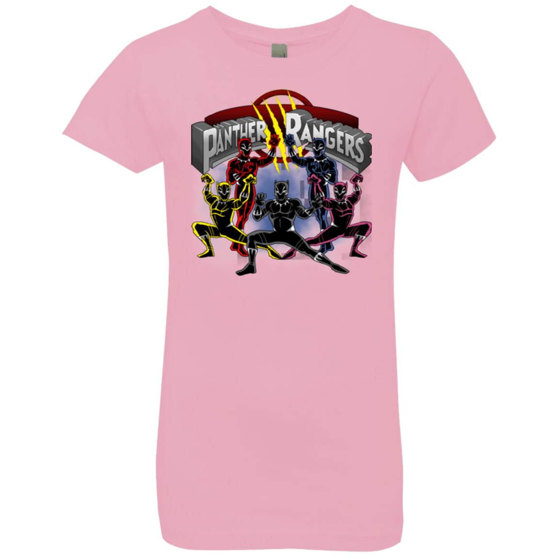 T-Shirts Light Pink / YXS Panther Rangers Girls Premium T-Shirt