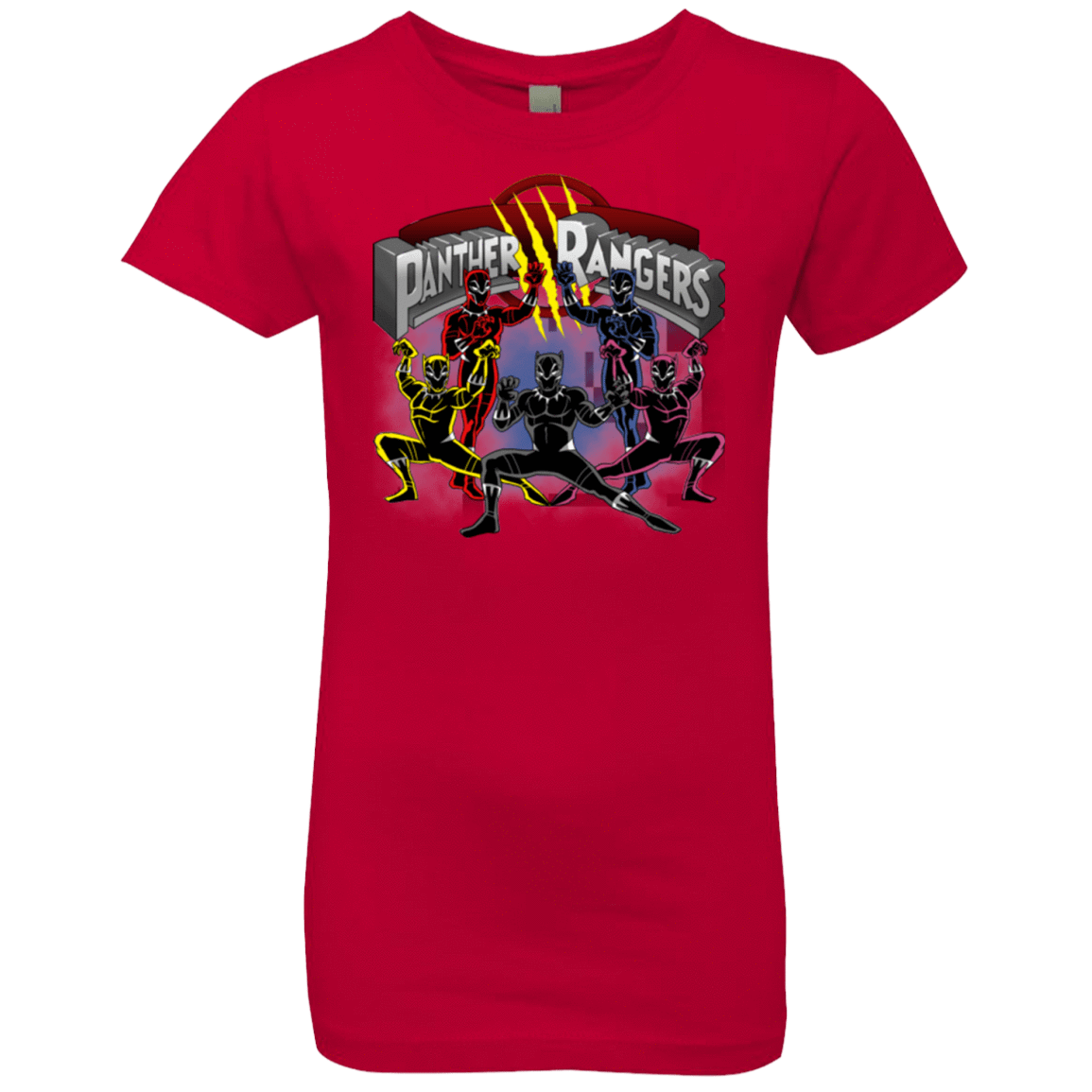 T-Shirts Red / YXS Panther Rangers Girls Premium T-Shirt