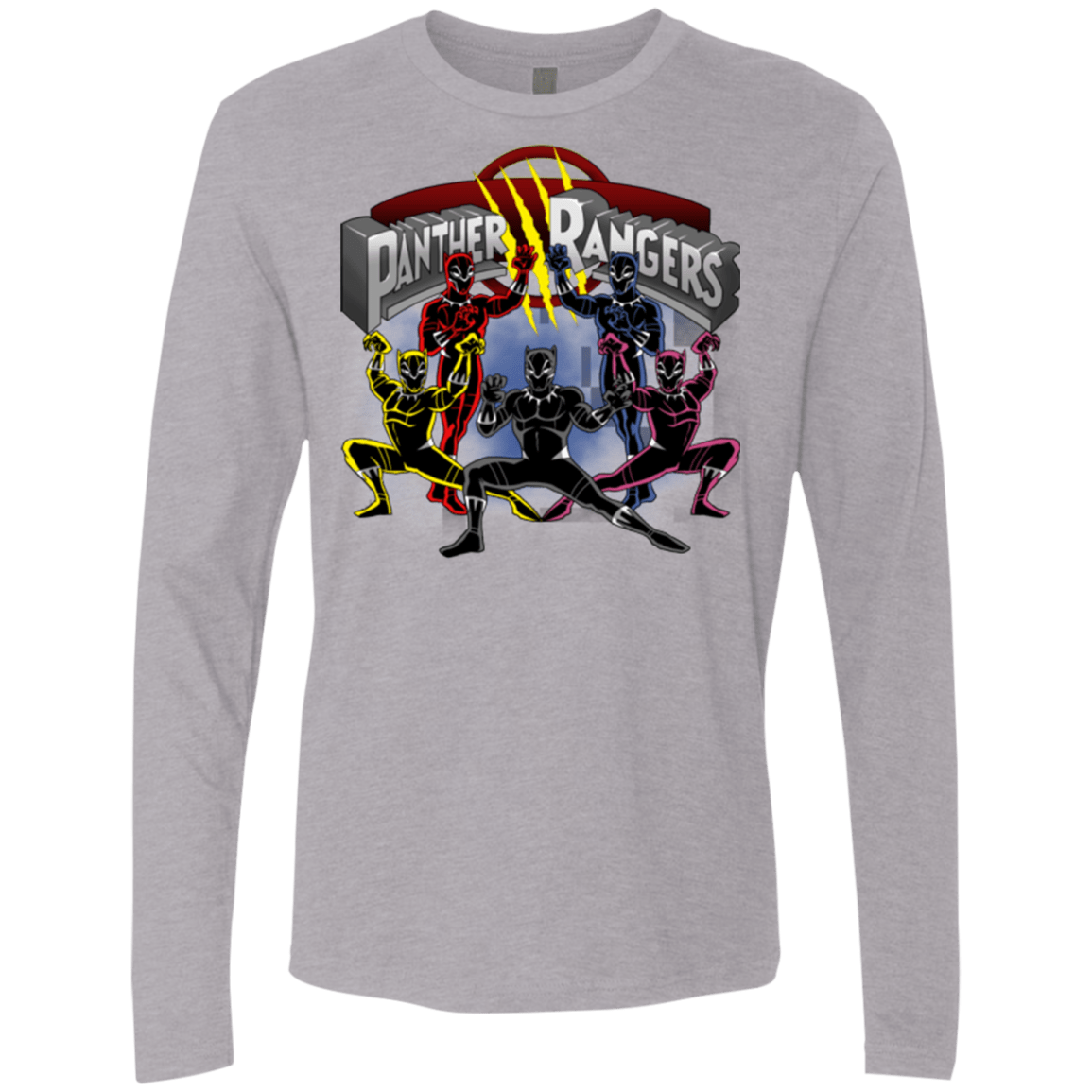T-Shirts Heather Grey / Small Panther Rangers Men's Premium Long Sleeve
