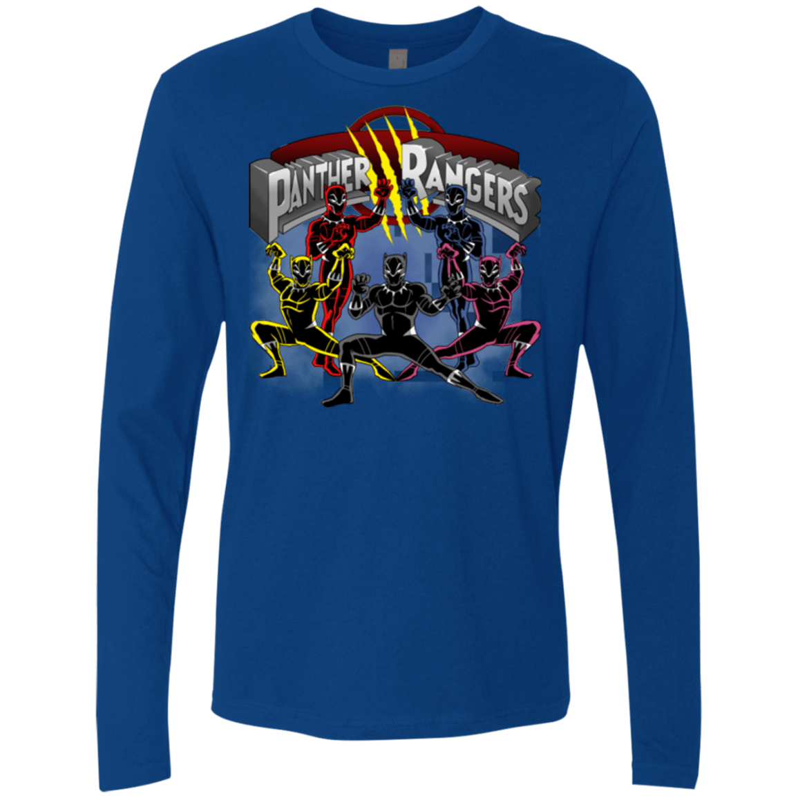T-Shirts Royal / Small Panther Rangers Men's Premium Long Sleeve