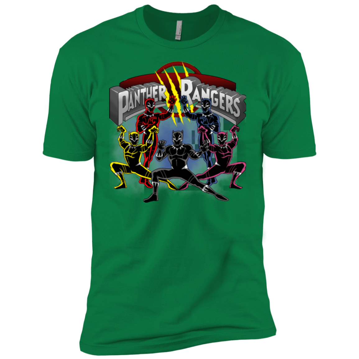 T-Shirts Kelly Green / X-Small Panther Rangers Men's Premium T-Shirt