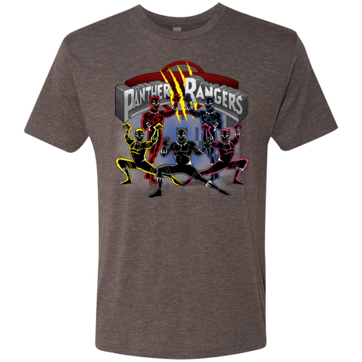 T-Shirts Macchiato / Small Panther Rangers Men's Triblend T-Shirt