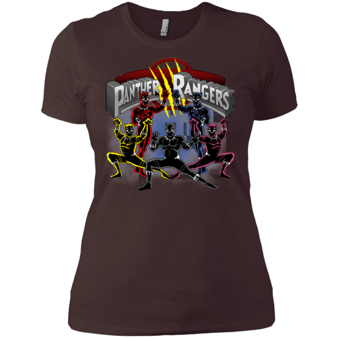 T-Shirts Dark Chocolate / X-Small Panther Rangers Women's Premium T-Shirt