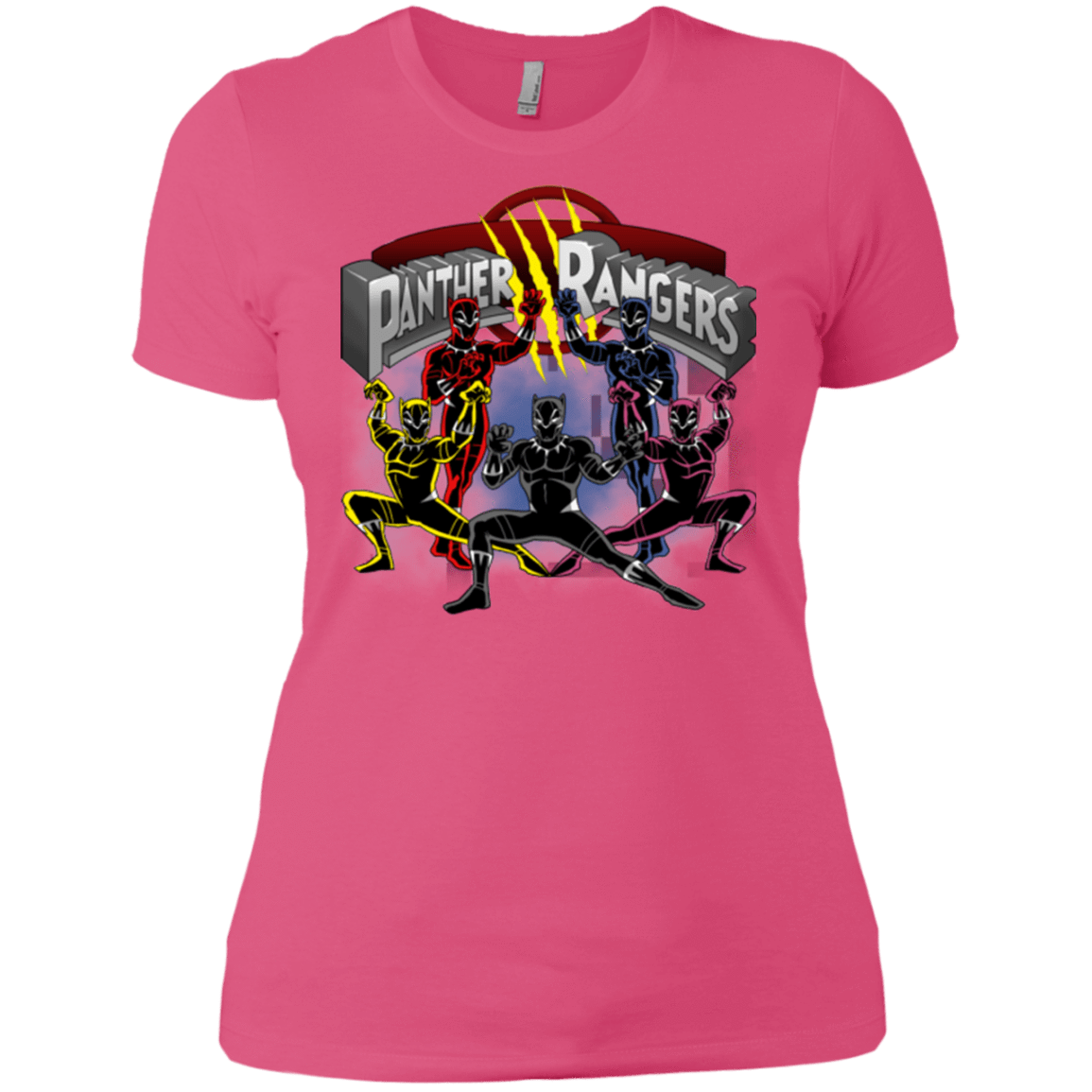 T-Shirts Hot Pink / X-Small Panther Rangers Women's Premium T-Shirt
