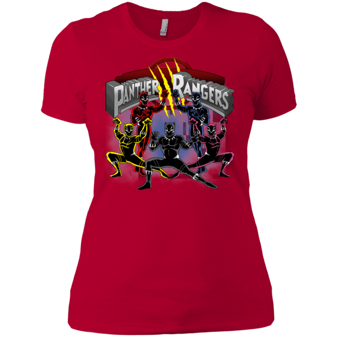 T-Shirts Red / X-Small Panther Rangers Women's Premium T-Shirt