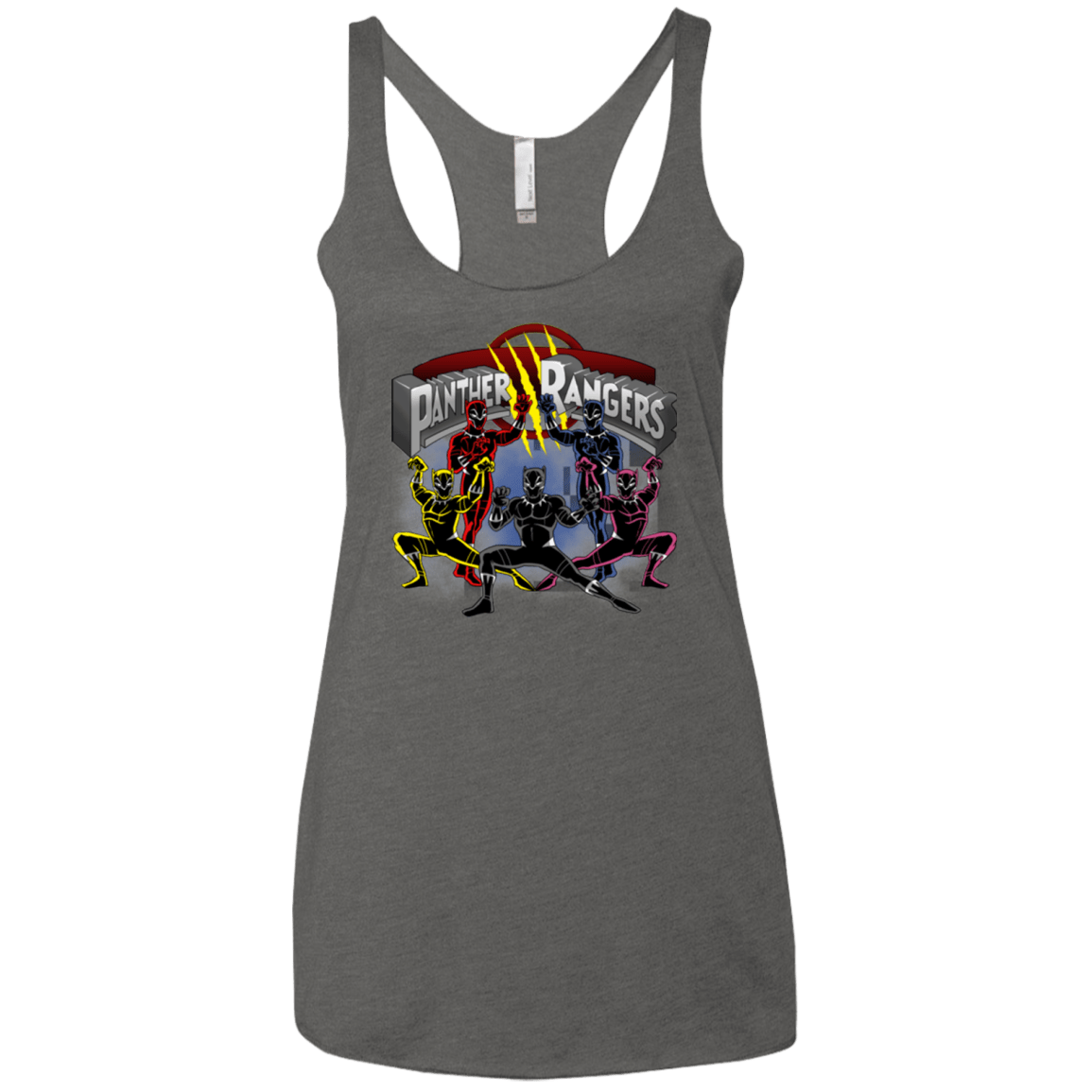 T-Shirts Premium Heather / X-Small Panther Rangers Women's Triblend Racerback Tank