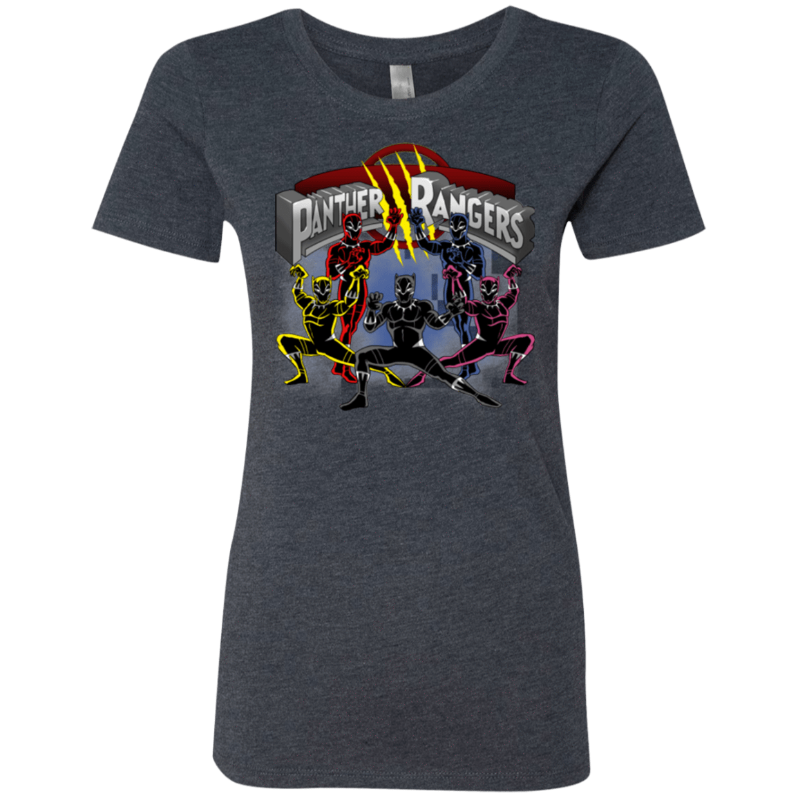 T-Shirts Vintage Navy / Small Panther Rangers Women's Triblend T-Shirt