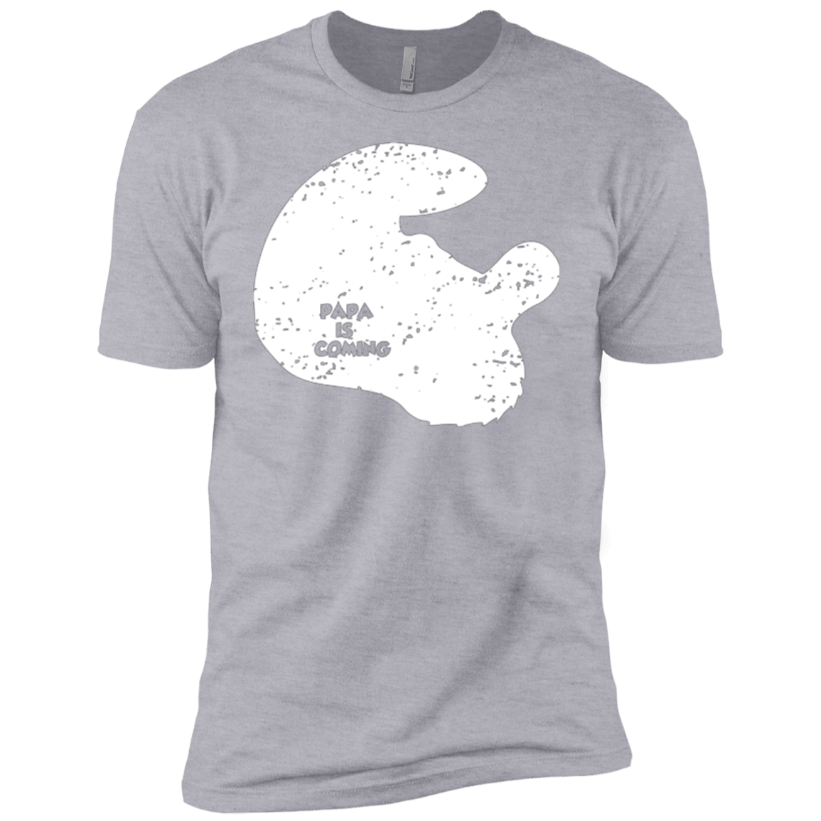 T-Shirts Heather Grey / YXS Papa Is Coming Boys Premium T-Shirt