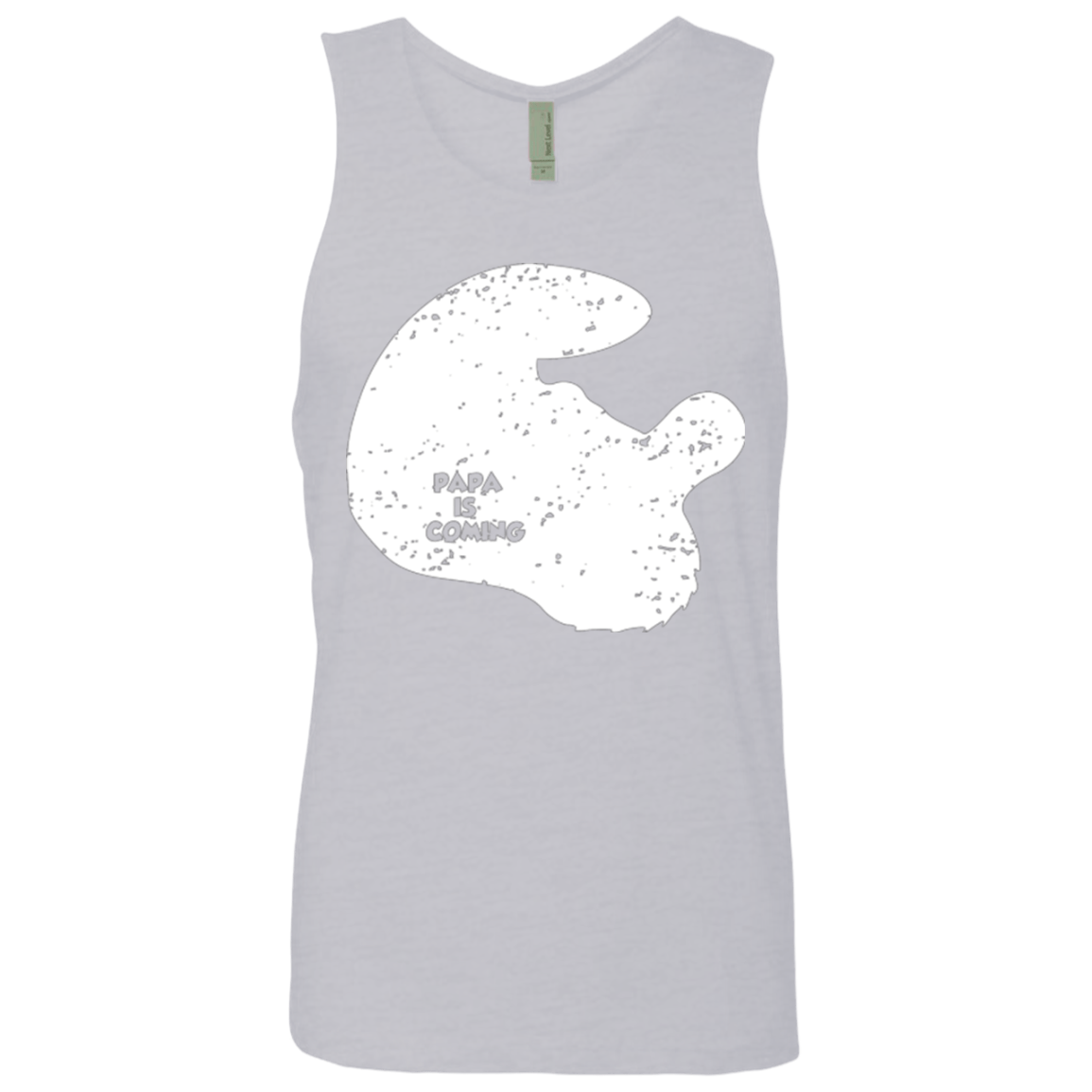 T-Shirts Heather Grey / Small Papa Is Coming Men's Premium Tank Top