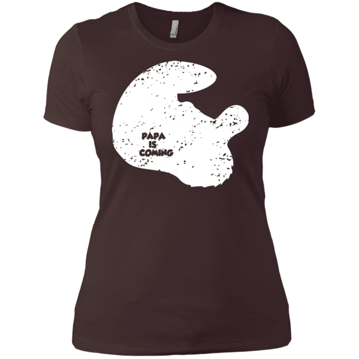 T-Shirts Dark Chocolate / X-Small Papa Is Coming Women's Premium T-Shirt