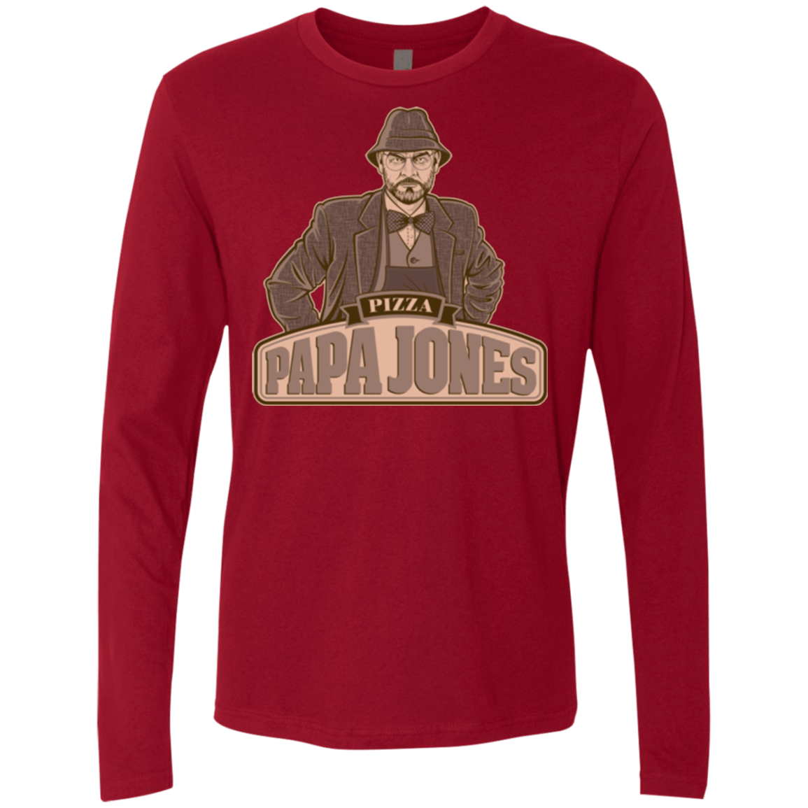T-Shirts Cardinal / Small Papa Jones Men's Premium Long Sleeve
