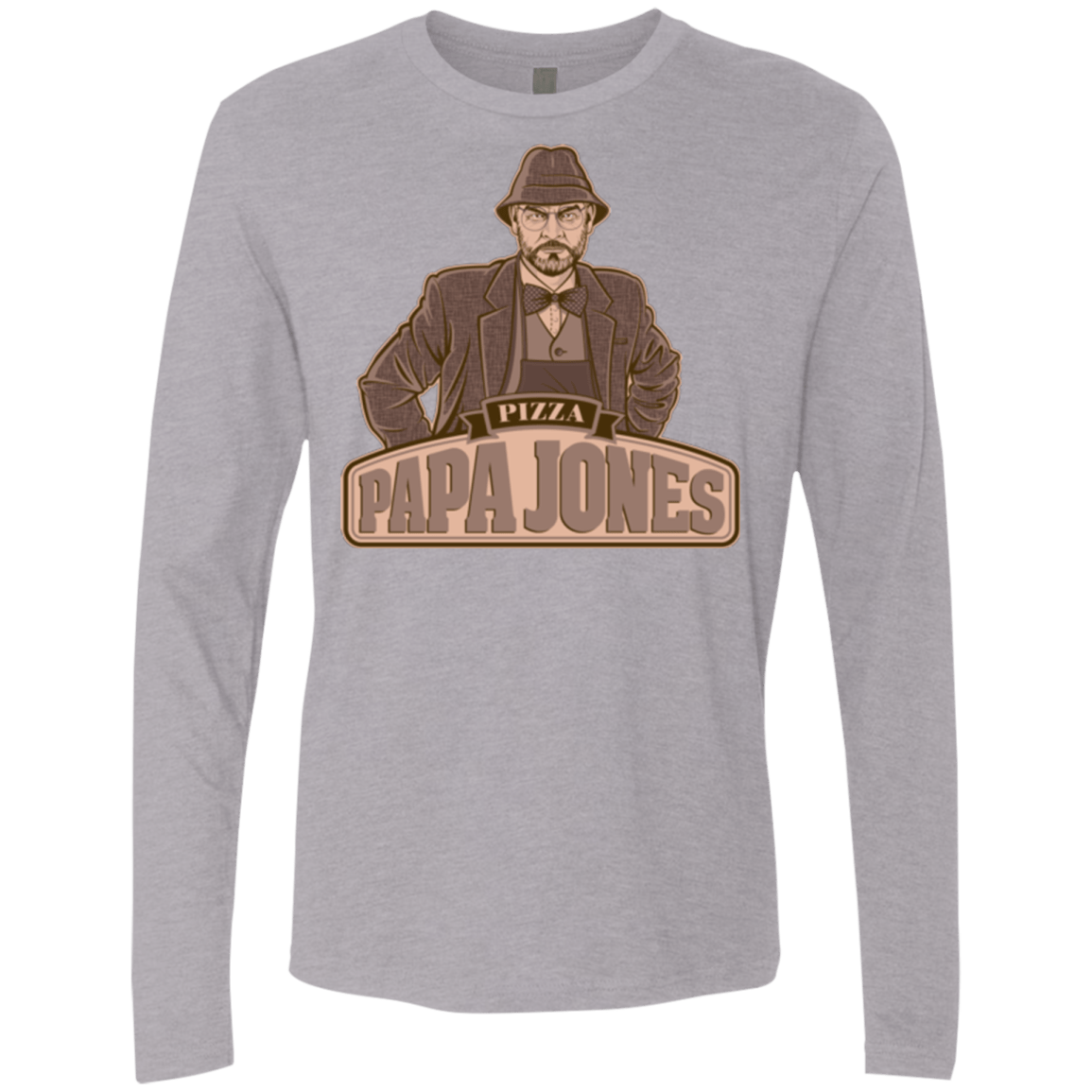 T-Shirts Heather Grey / Small Papa Jones Men's Premium Long Sleeve