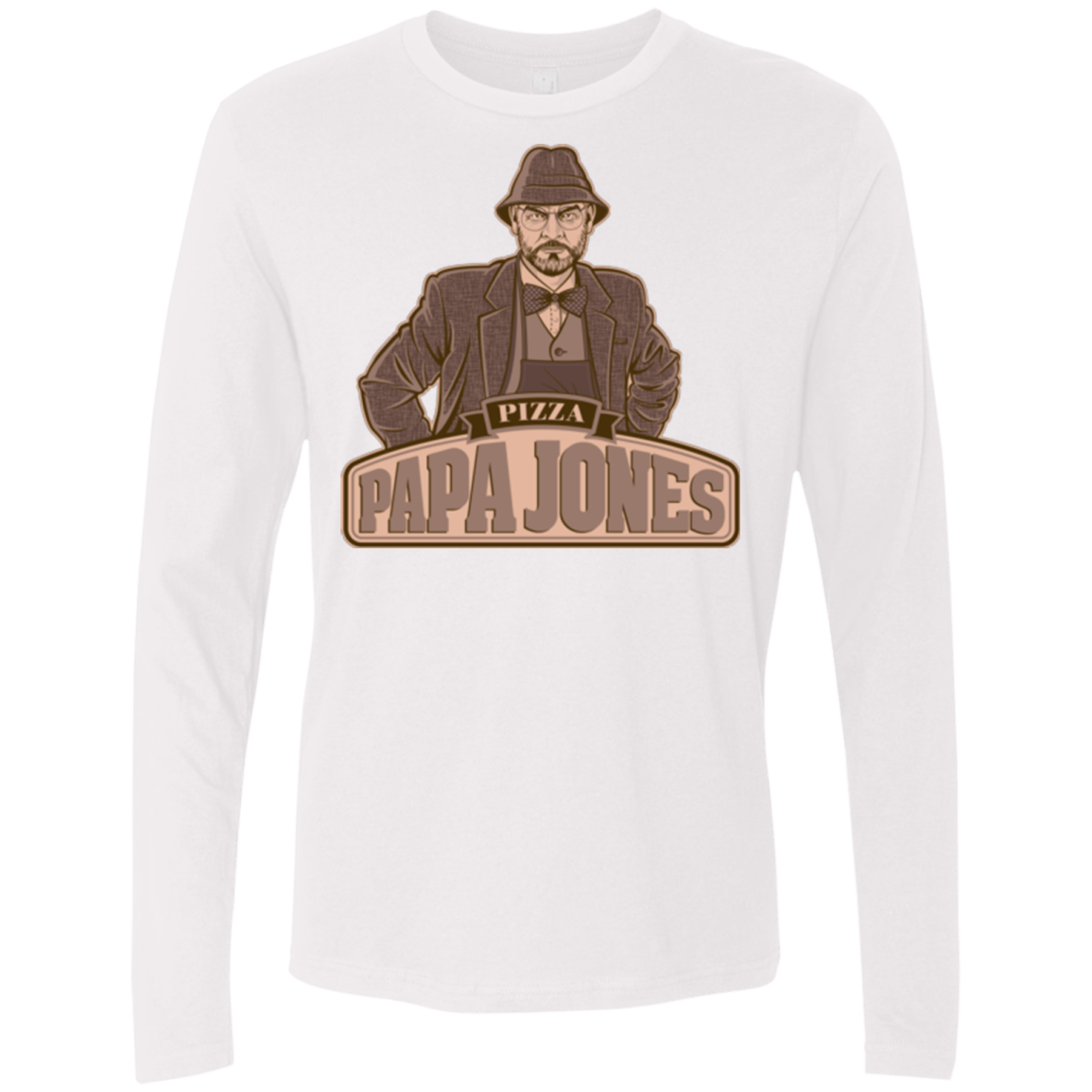 T-Shirts White / Small Papa Jones Men's Premium Long Sleeve