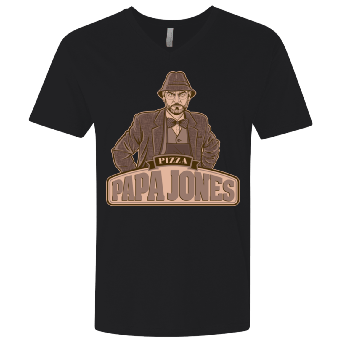 T-Shirts Black / X-Small Papa Jones Men's Premium V-Neck